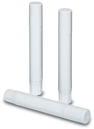 0.07 oz White Slimline Lip Balm Tube & Cap Set