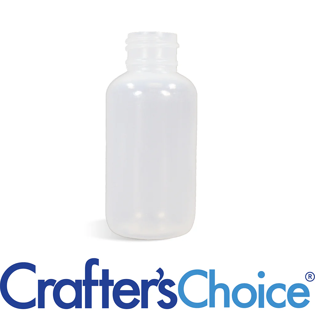 1 oz Natural LDPE Boston Round Bottle - 20/410