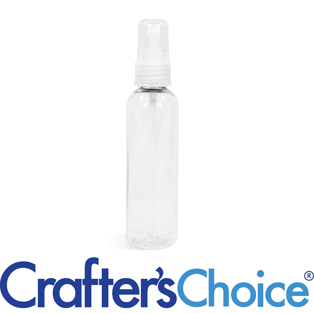 2 oz Clear Bullet with Natural Ribbed Sprayer Set