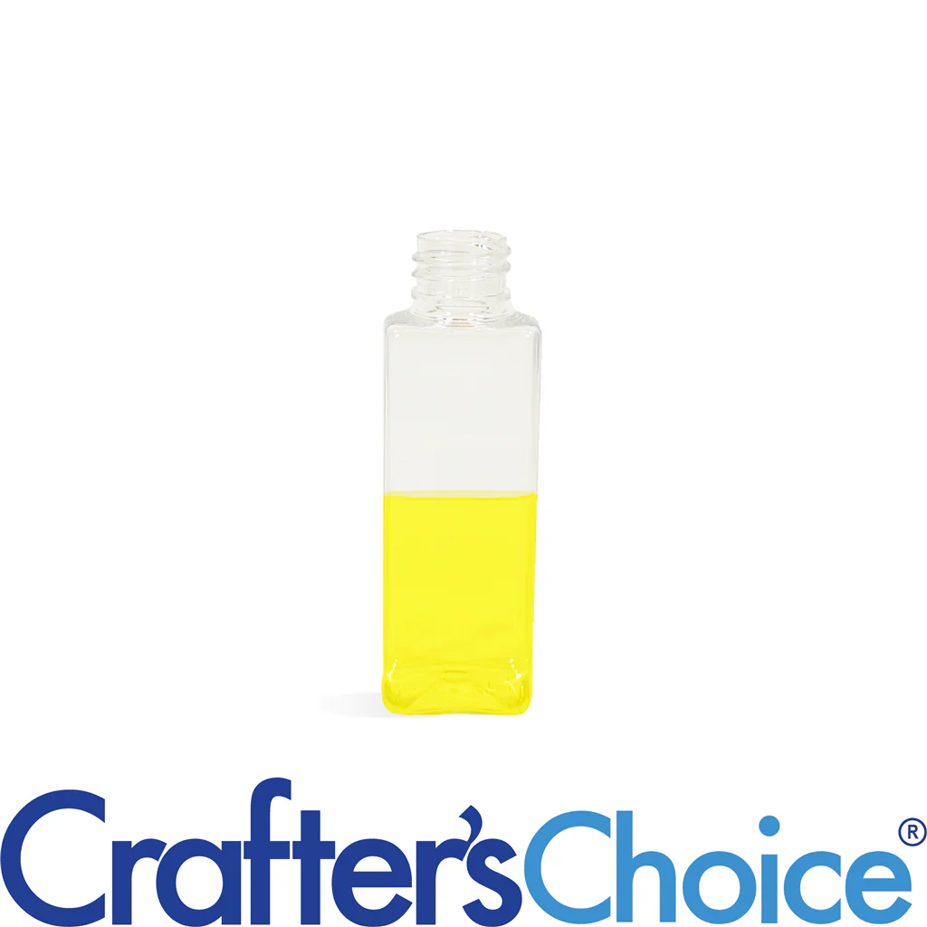 2 oz Clear Square Plastic Bottle - 20/410