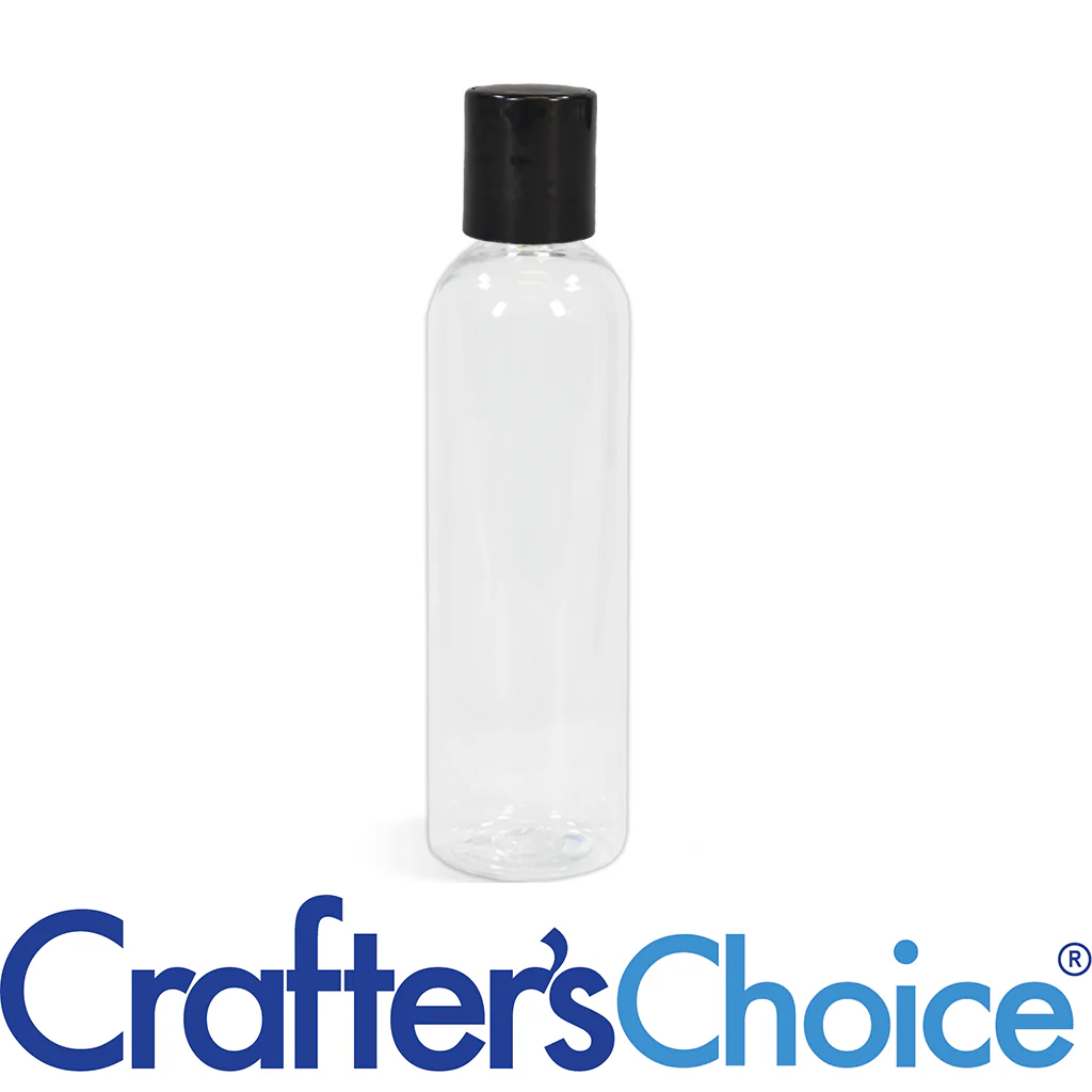 4 oz Clear Bullet w/ Black Disc Top Set - 20/410