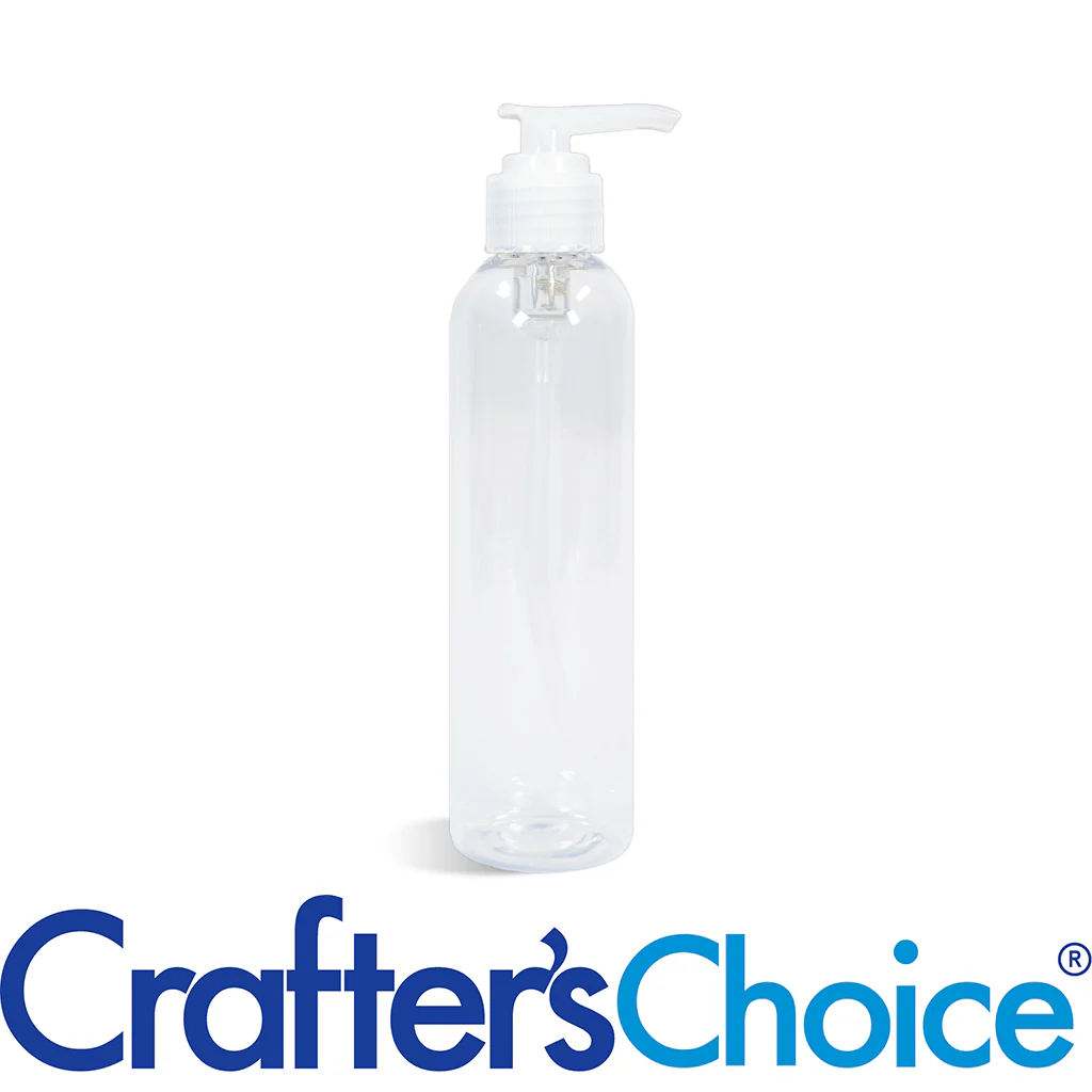 4 oz Clear Bullet w/ Natrl Ribbed Saddle Pump Set