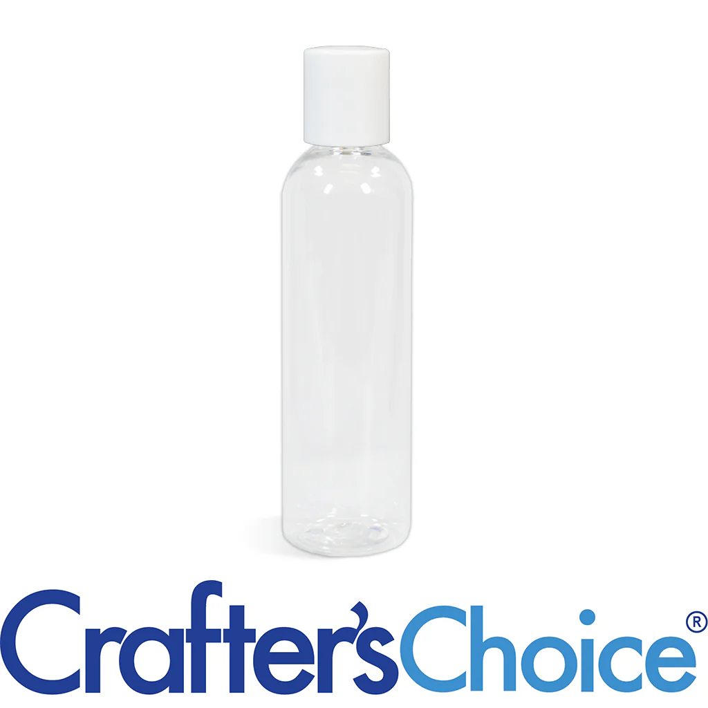 4 oz Clear Bullet w/ White Disc Top Set - 24/410
