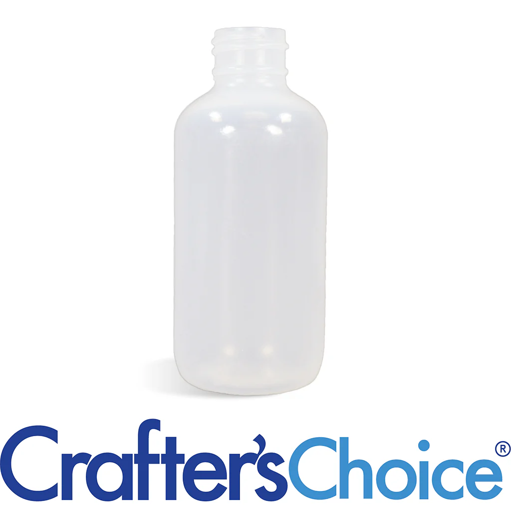 6 oz Natural LDPE Boston Round Bottle - 24/410
