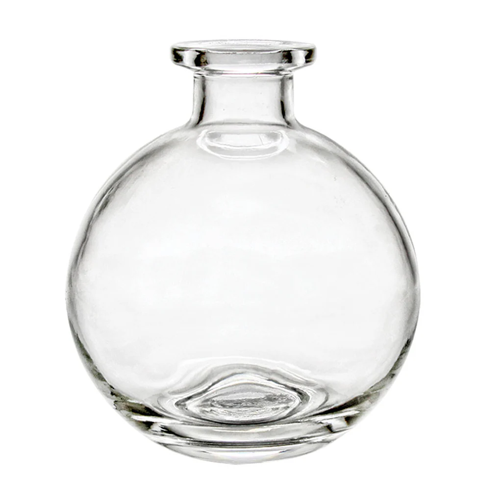 8.5 oz Clear Round Glass Diffuser Bottle