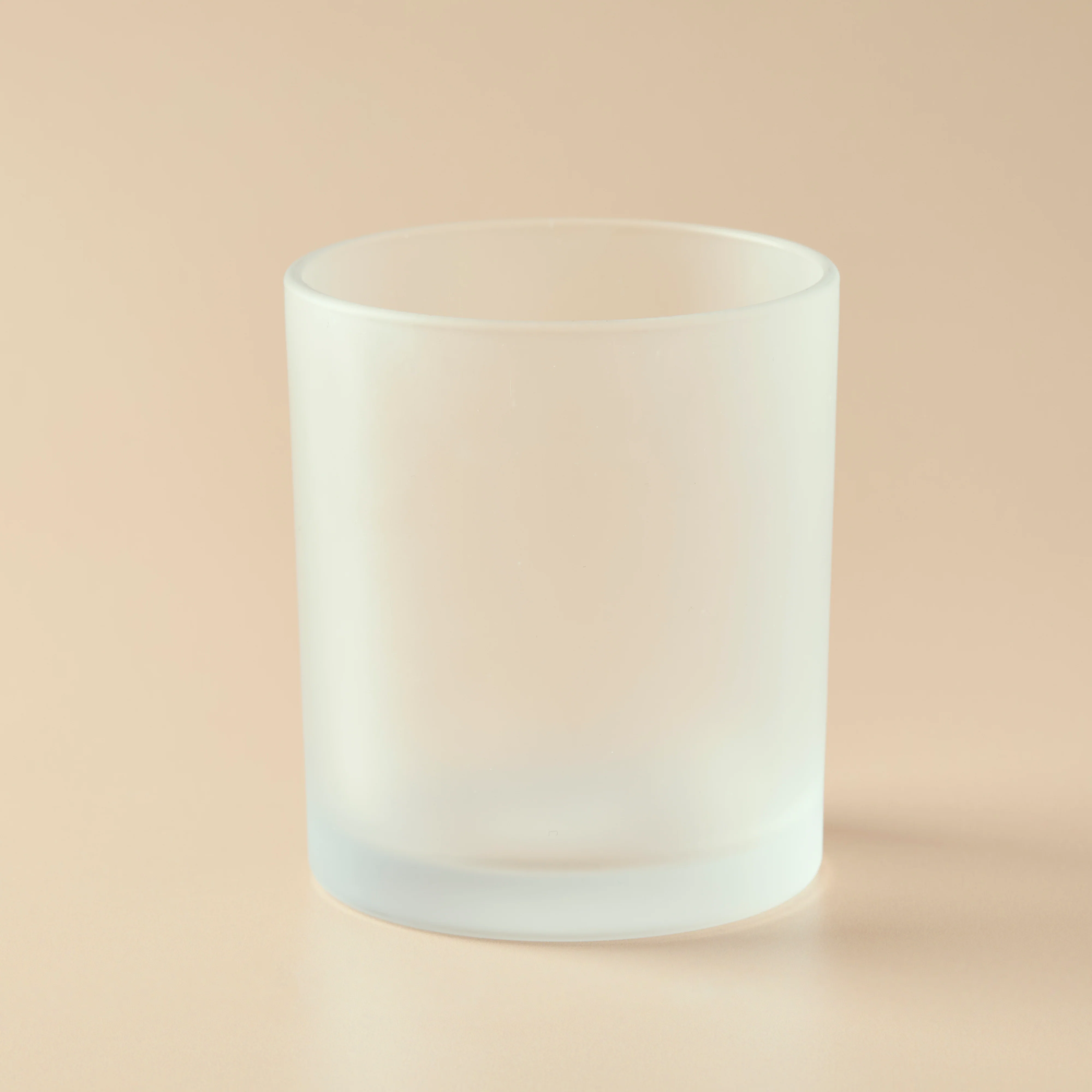 10 oz Clear Frosted Glass Tumbler Jar - Image 3
