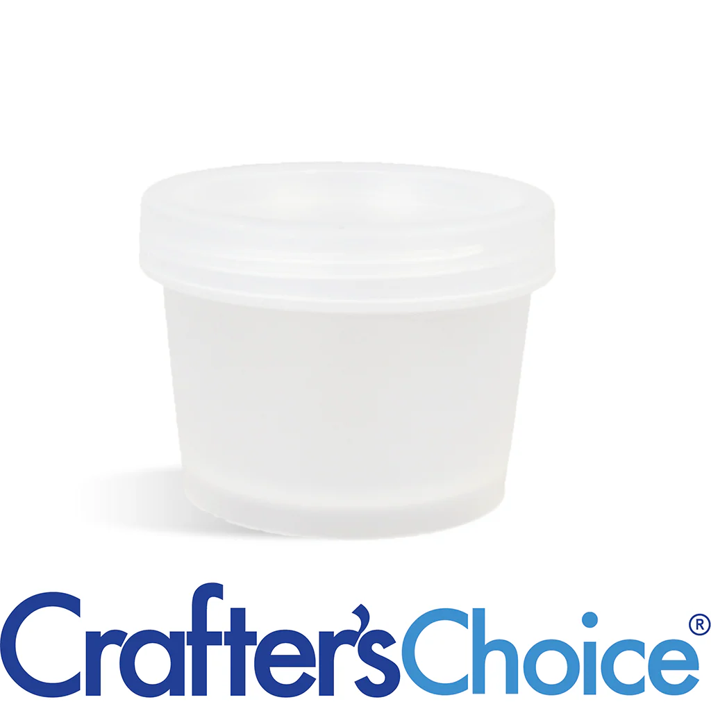 3.4 oz Natural Plastic Pot & Lid Set