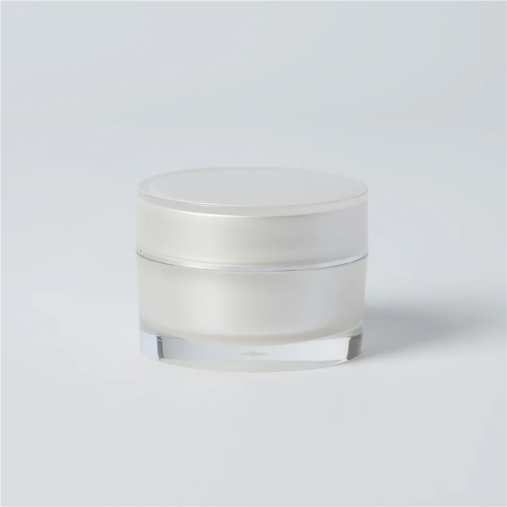 1 oz Acrylic Double Wall Jar & Lid