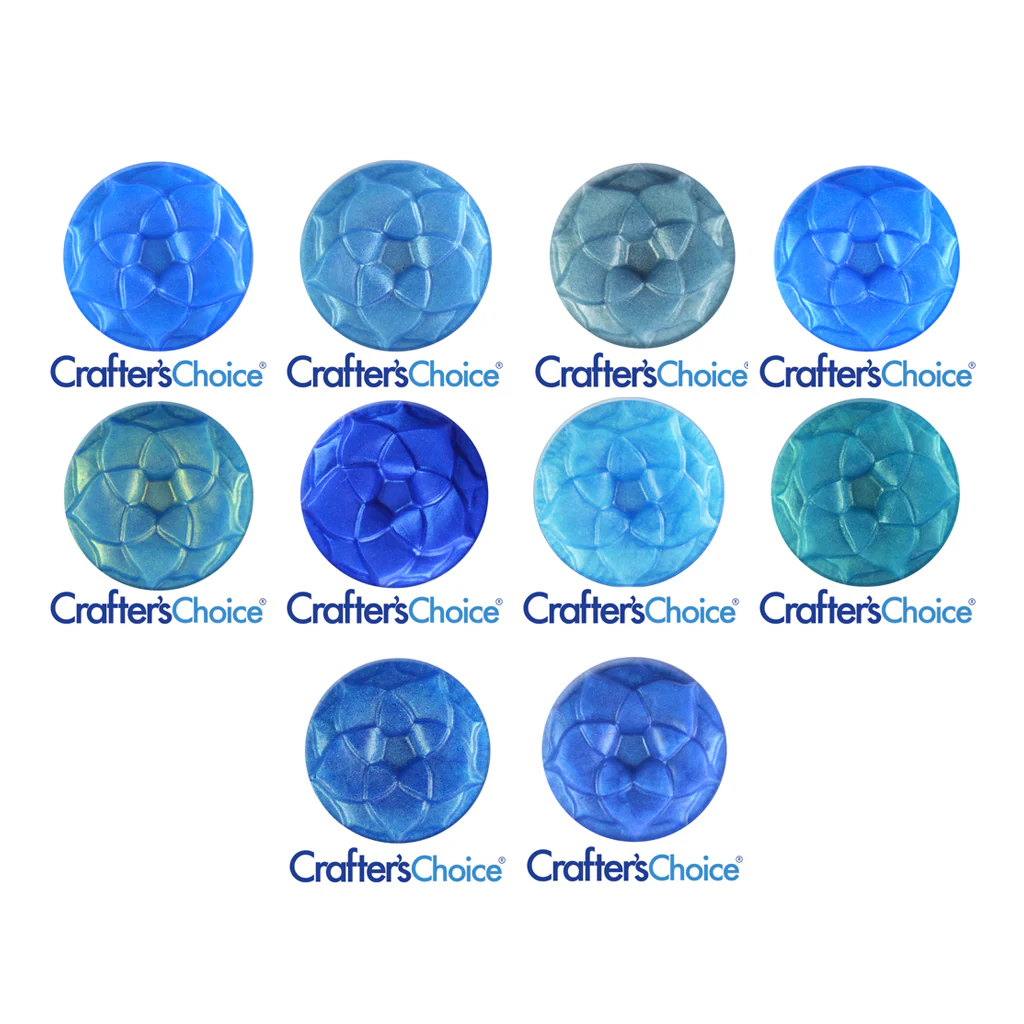 Blue Mica Powder Sample Set