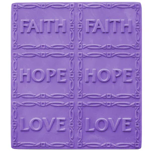 Faith, Hope, Love Soap Mold Tray (MW 08)