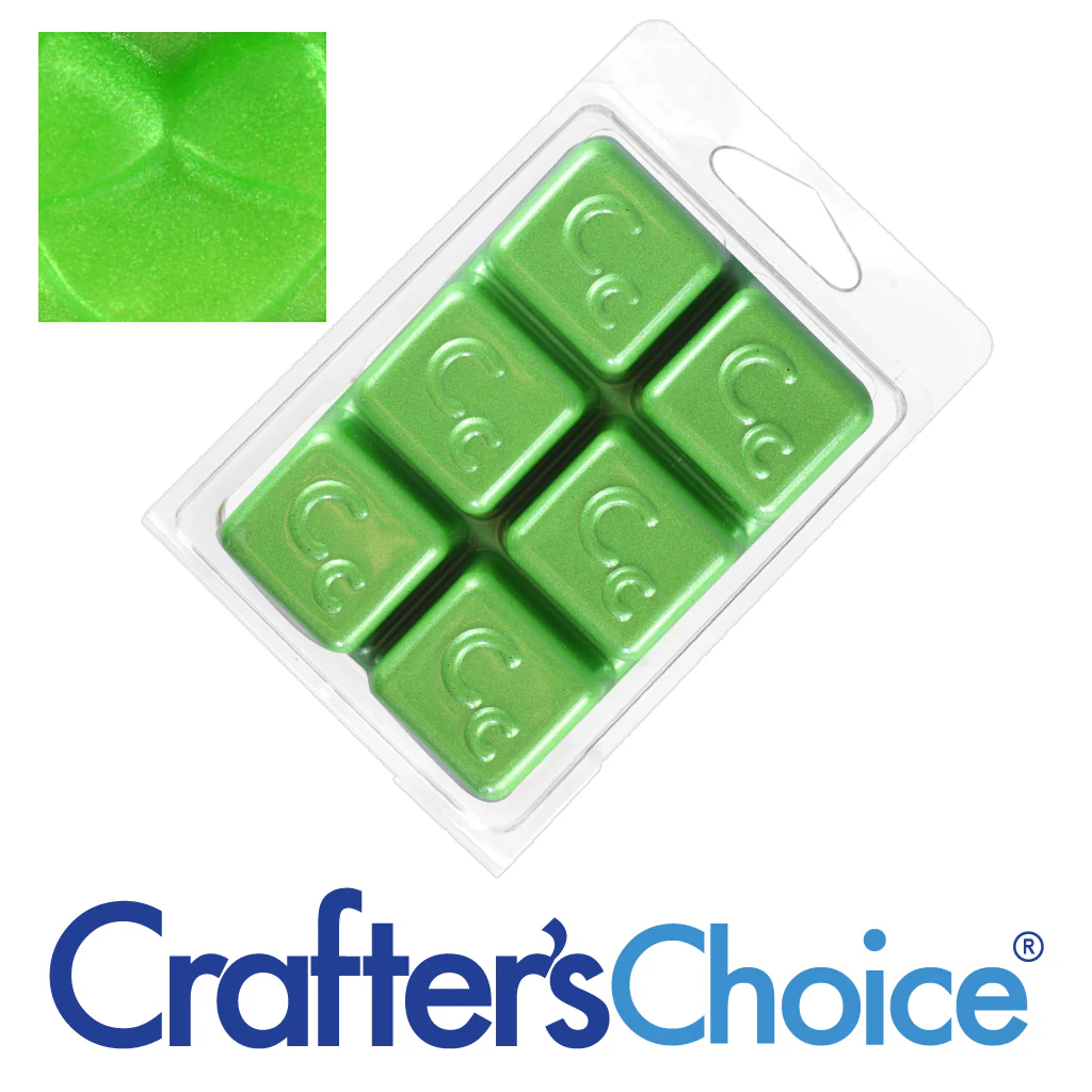 Granny Smith Green Sparkle Mica Soap Color Blocks