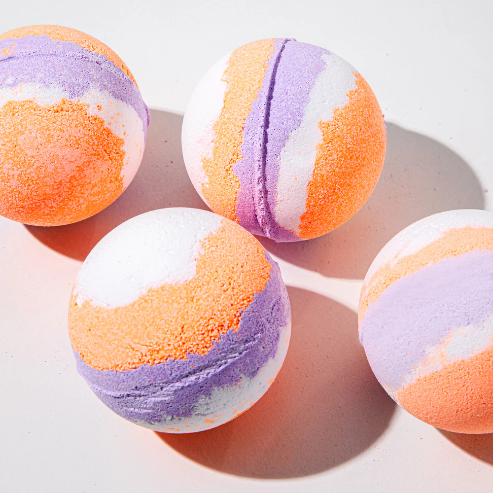Lavender & Peach Tri-Color Bath Fizzies Kit