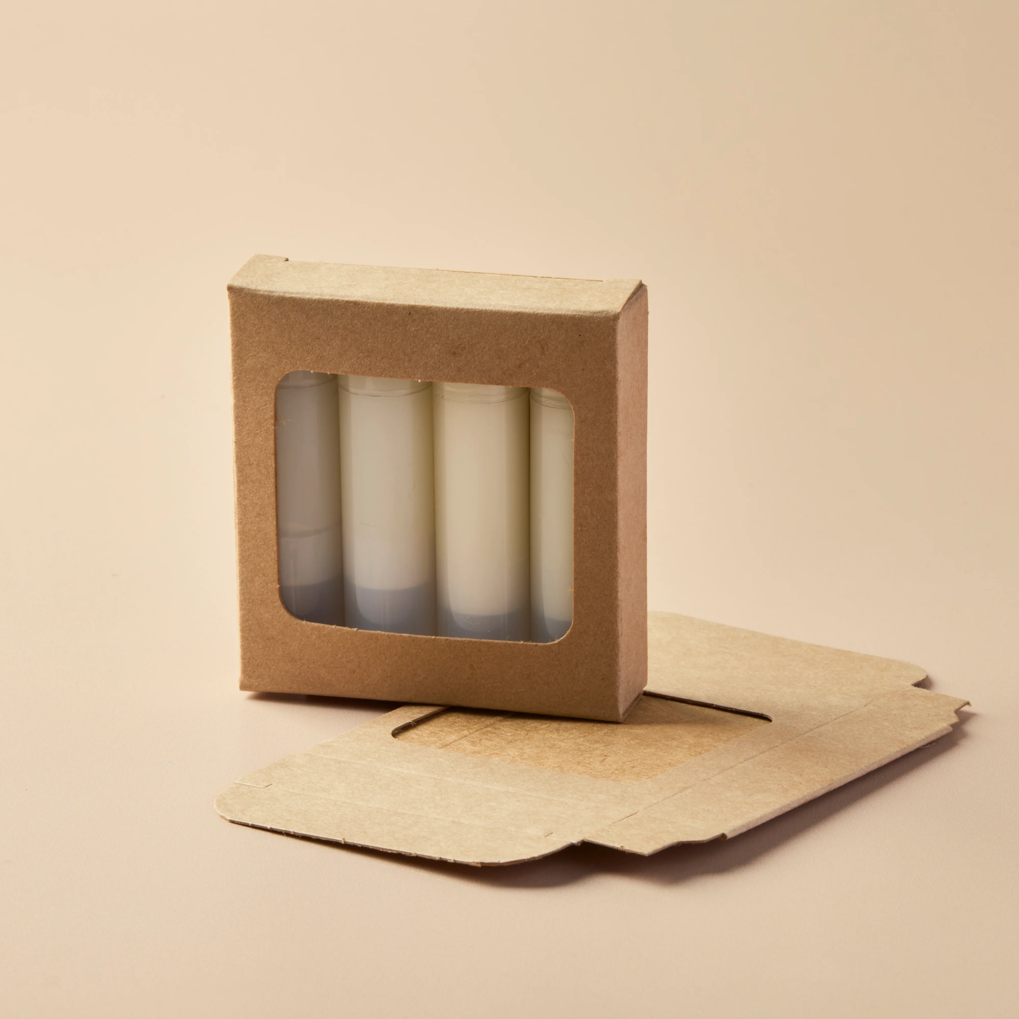 Lip Tube Box (Holds 4 Tubes) - KRAFT COLOR - Image 3