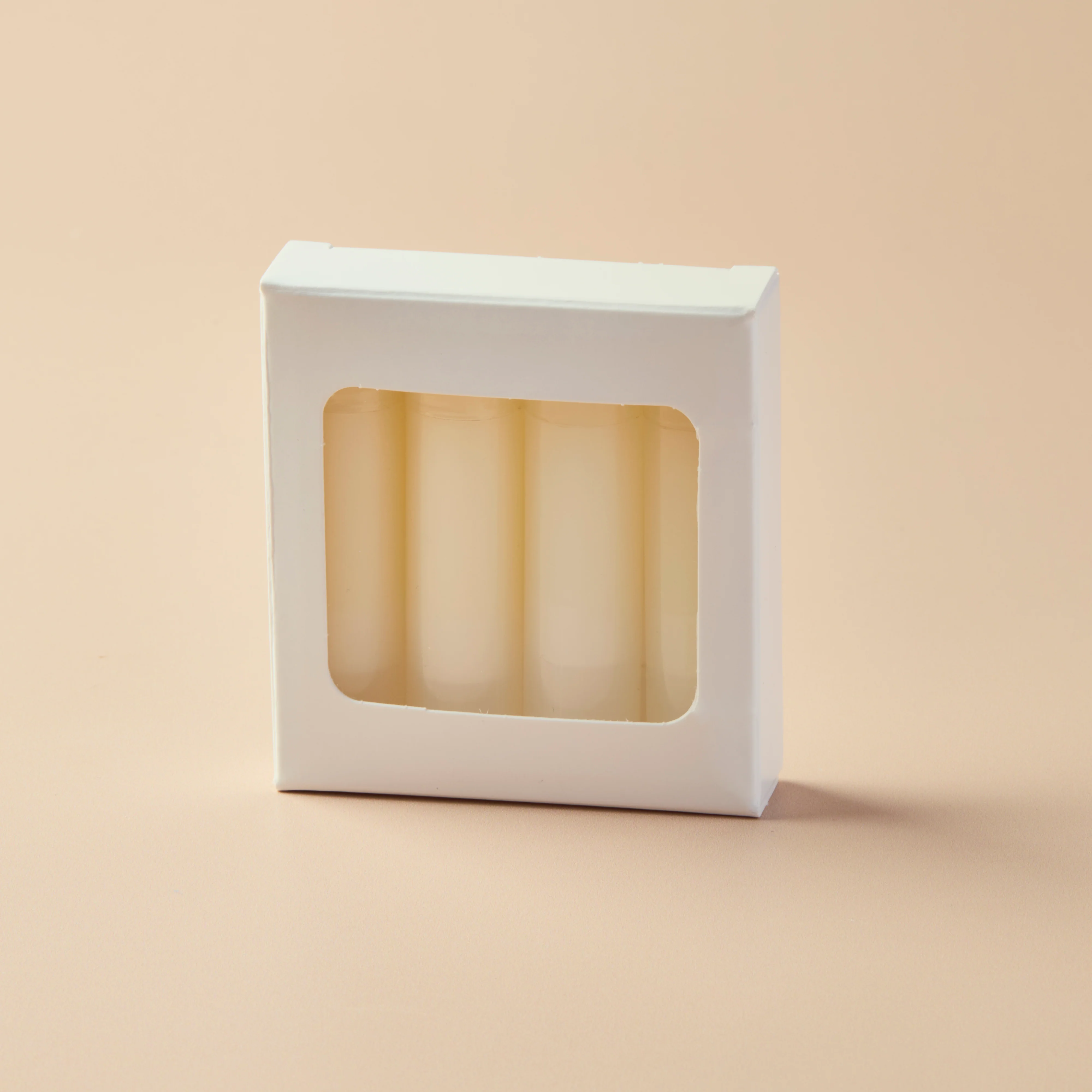Lip Tube Box (Holds 4 Tubes) - WHITE COLOR - Image 3
