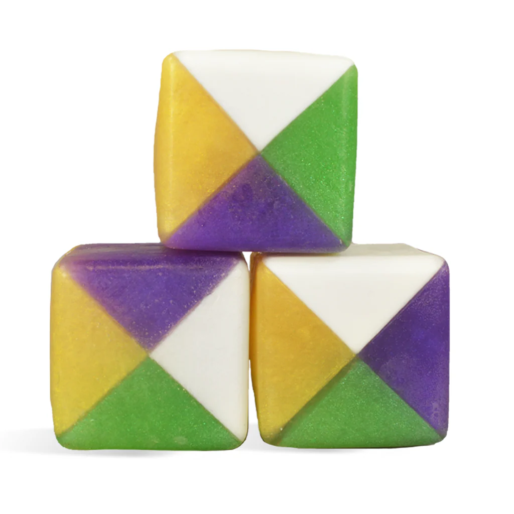 Mardi Gras Cube MP Soap Bars