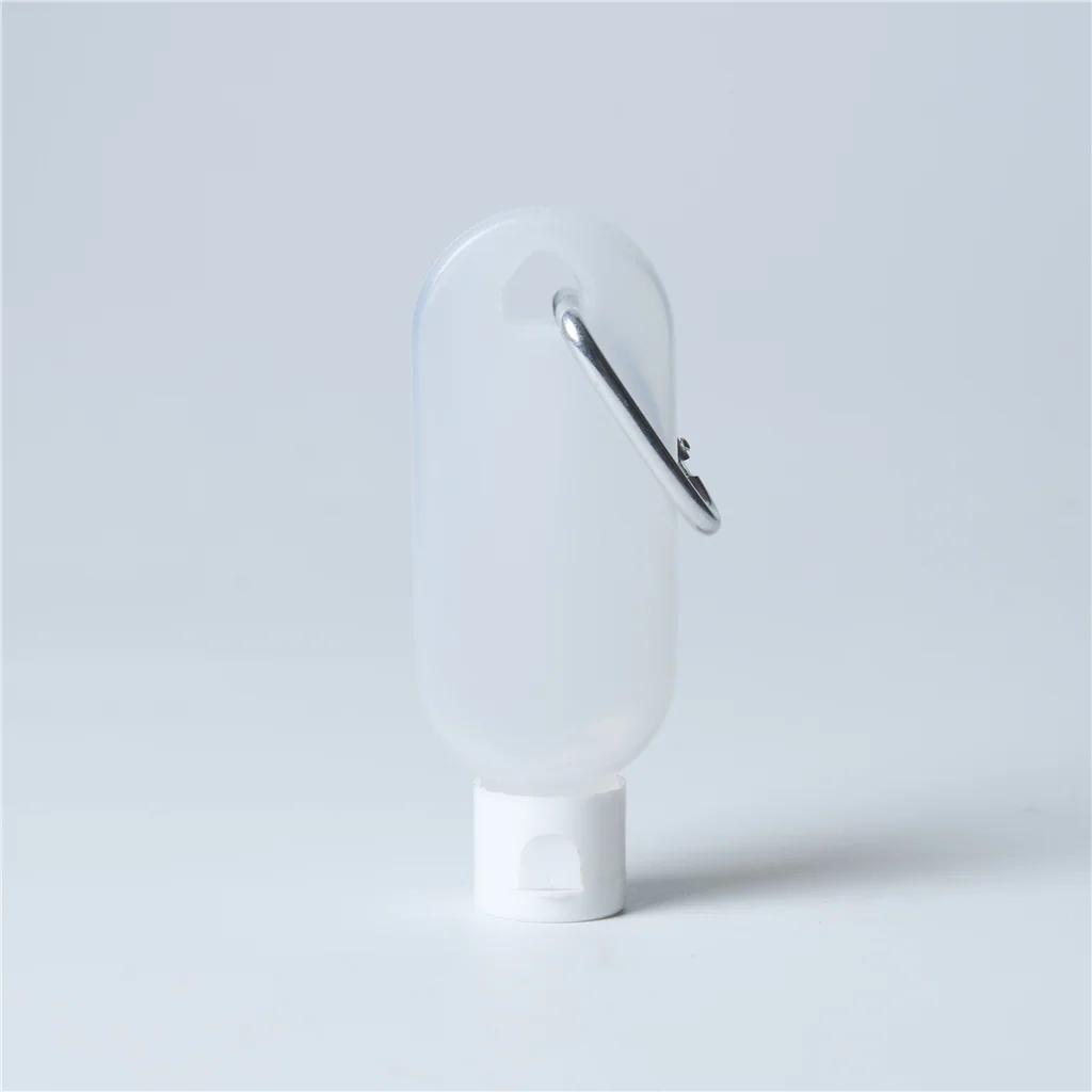 Oval Hand Sanitizer Bottle with Ring