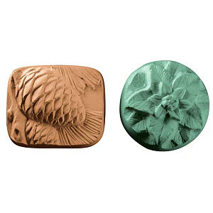 Pinecones & Poinsettias Guest Soap Mold (Spec Ord)