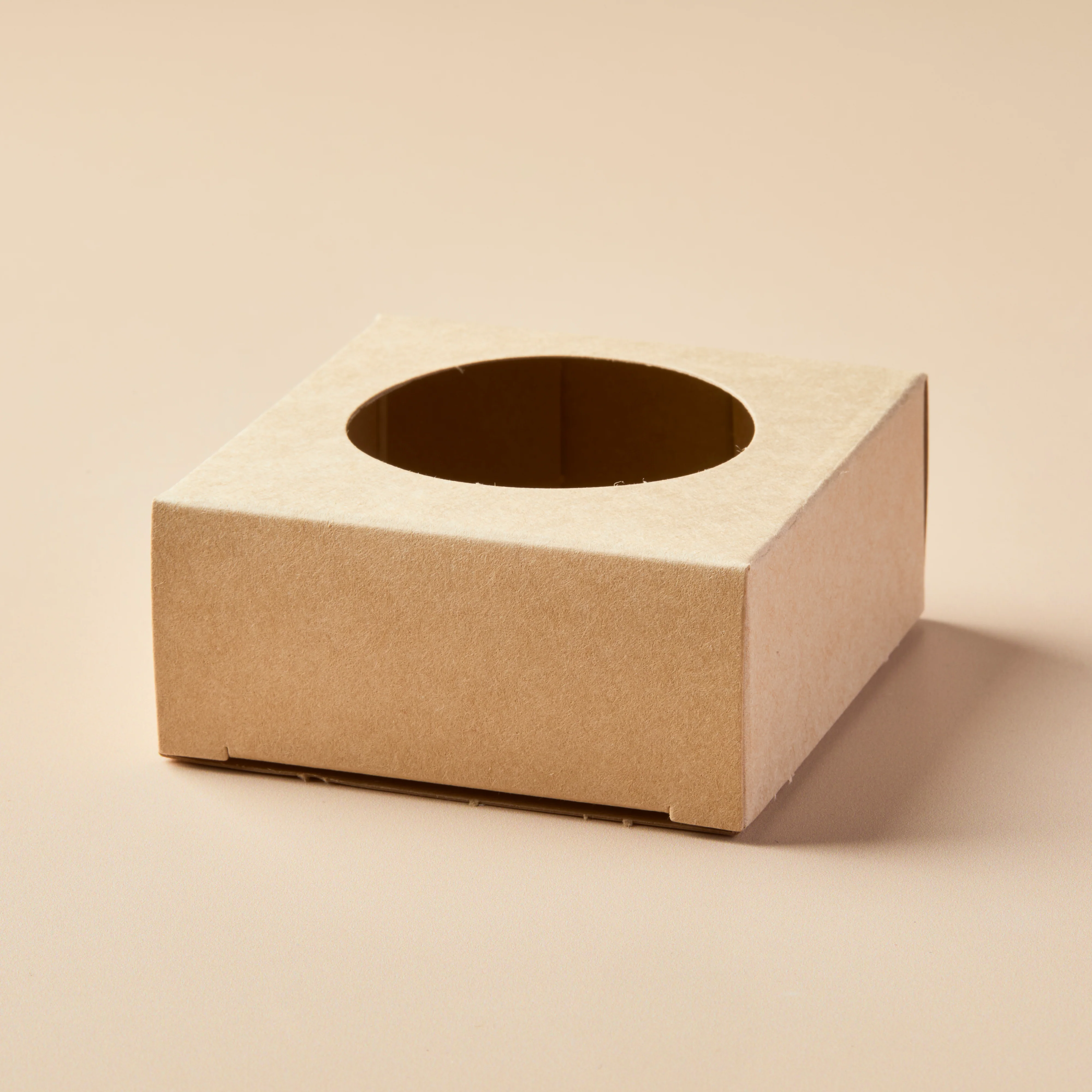 Soap Box - Square with Round Window (KRAFT COLOR)
