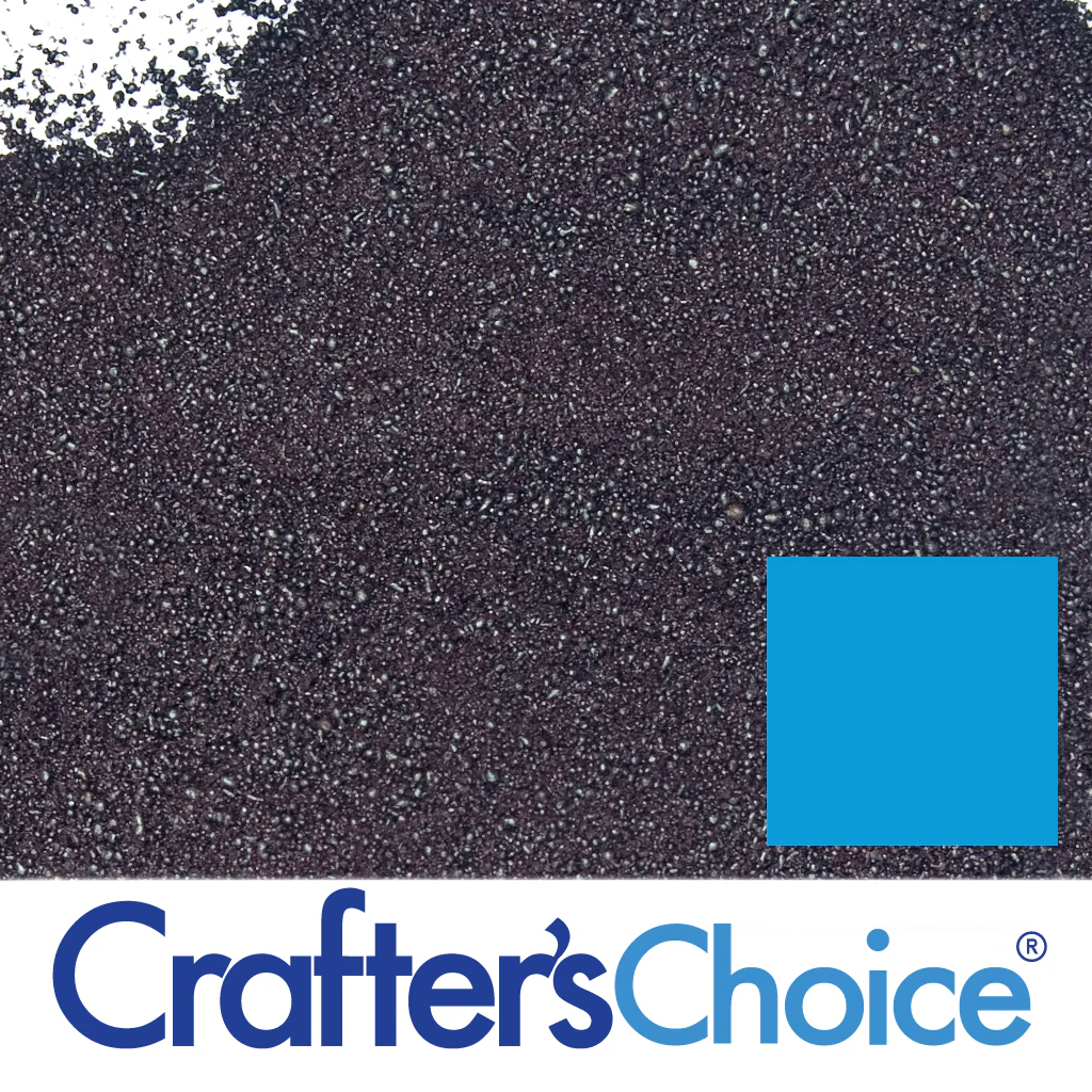Stained Glass Ocean Blue Powder Color